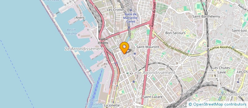 localisation de l'entreprise LA RUELLE à MARSEILLE