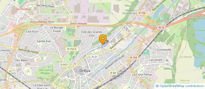 localisation de l'entreprise LA RUELLE D'OR à DREUX