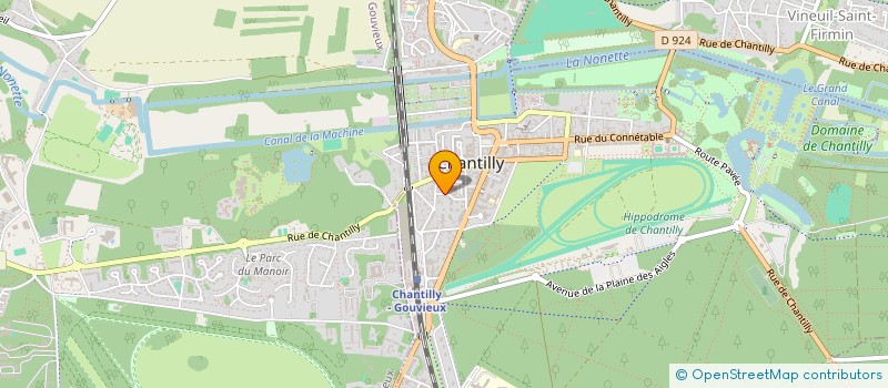localisation de l'entreprise LA RUELLE DU CHATELLIER  CHANTILLY