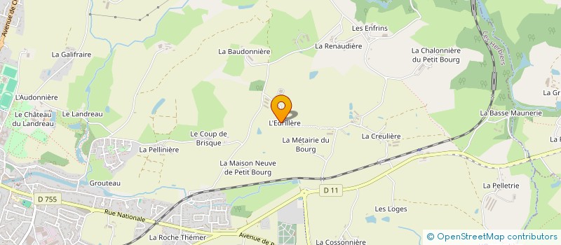 localisation de l'entreprise LA RUFFELIERE  LES HERBIERS