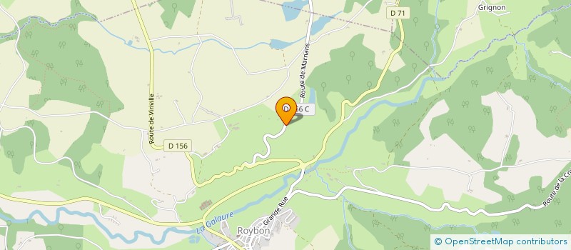 localisation de l'entreprise LA RUINE  ROYBON