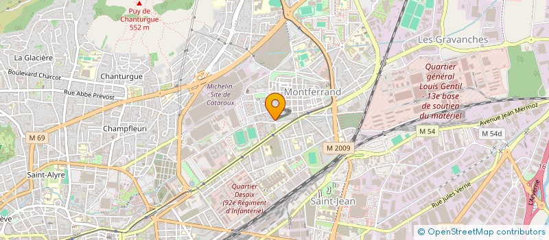 localisation de l'entreprise LA RUN  CLERMONT-FERRAND