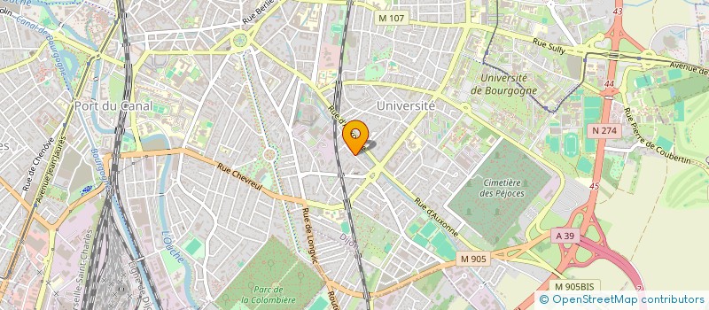 localisation de l'entreprise LA RUOTTE à DIJON