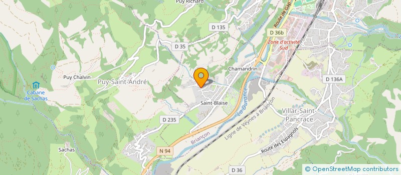 localisation de l'entreprise LA RURA  BRIANCON