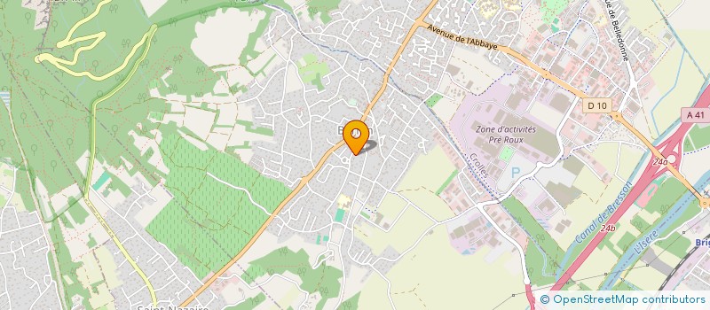 localisation de l'entreprise LA RUYSSOL  BERNIN