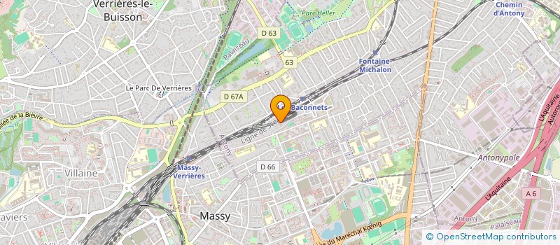 localisation de l'entreprise LA RYDE à ANTONY