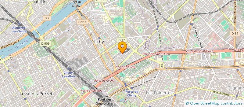 localisation de l'entreprise LA S.E.C. à CLICHY
