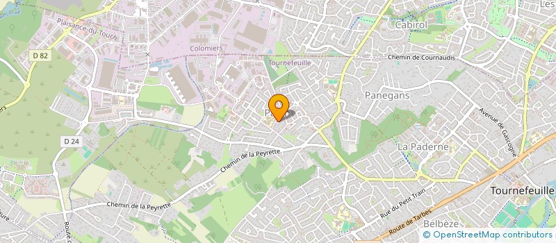 localisation de l'entreprise LA S.Y.  TOURNEFEUILLE