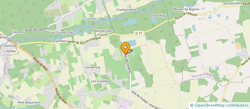 localisation de l'entreprise LA SABAUDIA  COUR-CHEVERNY