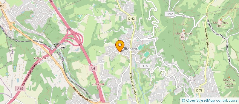 localisation de l'entreprise LA SABLIERE 2  SAINT-DIDIER-AU-MONT-D'OR