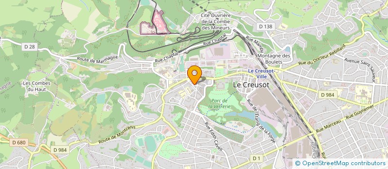 localisation de l'entreprise LA SABLIERE à LE CREUSOT