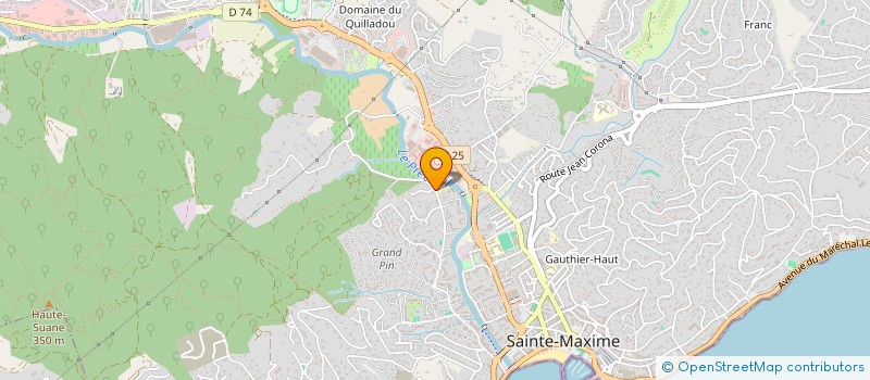localisation de l'entreprise LA SABLIERE à SAINTE-MAXIME