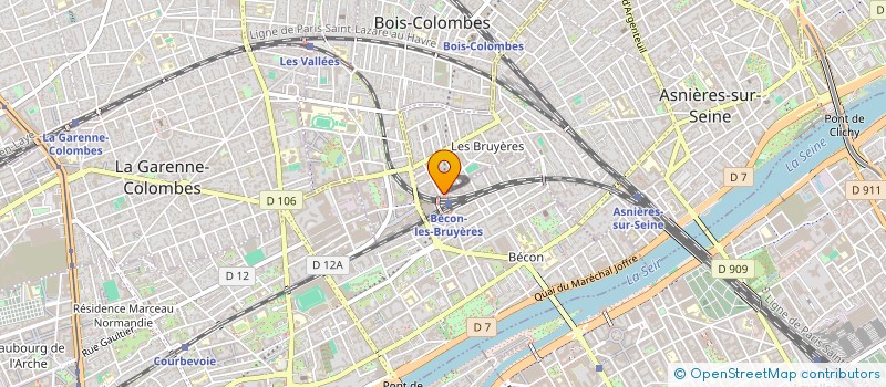 localisation de l'entreprise LA SABLIERE  ASNIERES-SUR-SEINE