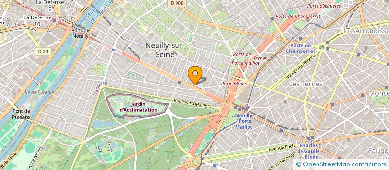 localisation de l'entreprise LA SABLONNIERE à NEUILLY-SUR-SEINE