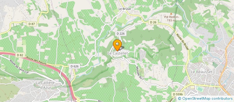 localisation de l'entreprise LA SABOTINE à LE CASTELLET