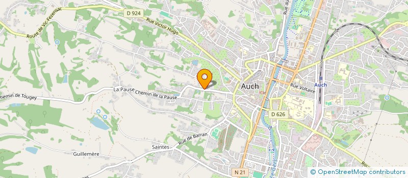 localisation de l'entreprise LA SAC'AUCH DES PROFS D'ECOLE  AUCH