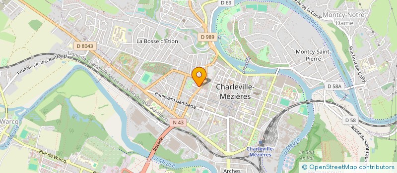 localisation de l'entreprise LA SACHE  CHARLEVILLE-MEZIERES