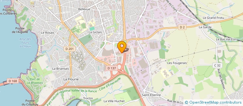localisation de l'entreprise LA SACOCHE à SAINT-MALO