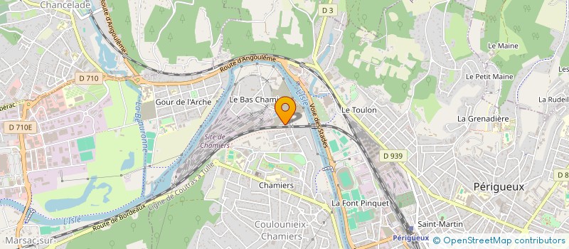 localisation de l'entreprise LA SAFRANELLE  COULOUNIEIX-CHAMIERS