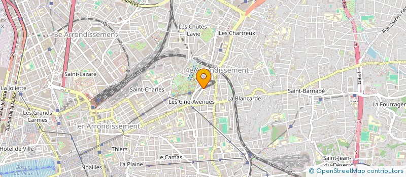 localisation de l'entreprise LA SAGA - POUR UNE SANTE GLOBALE ET AUTONOME à MARSEILLE