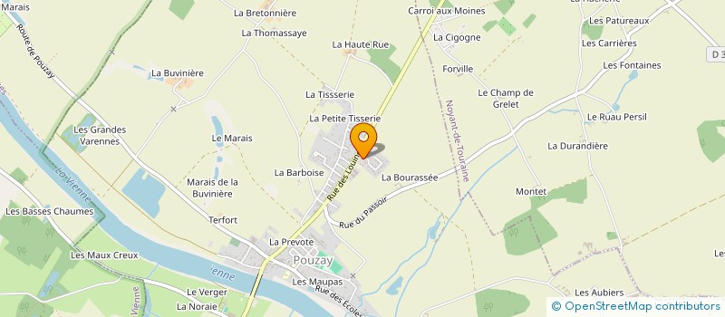 localisation de l'entreprise LA SAGESSE  POUZAY