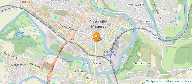 localisation de l'entreprise LA SAGESSE  CHARLEVILLE-MEZIERES