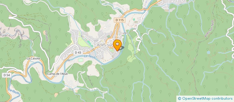 localisation de l'entreprise LA SAGESSE DU CORPS  CERET