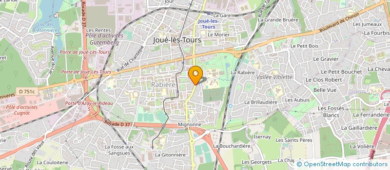 localisation de l'entreprise LA SAHARIENNE TOURISME EQUITABLE à JOUE-LES-TOURS