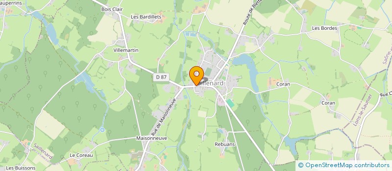 localisation de l'entreprise LA SAILLENARDAISE à SAILLENARD