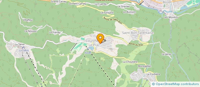 localisation de l'entreprise LA SAINT-BONNAISE à COURCHEVEL
