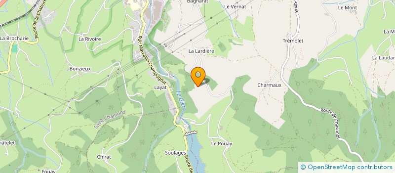 localisation de l'entreprise LA SAINT CHAMONAISE TRAVAUX PUBLICS  SAINT-CHAMOND