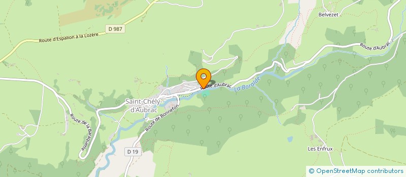 localisation de l'entreprise LA SAINT-CHELOISE  SAINT CHELY D'AUBRAC