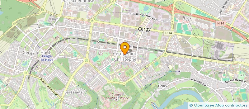 localisation de l'entreprise LA SAINT CHRISTOPHE  CHAUMONT-EN-VEXIN