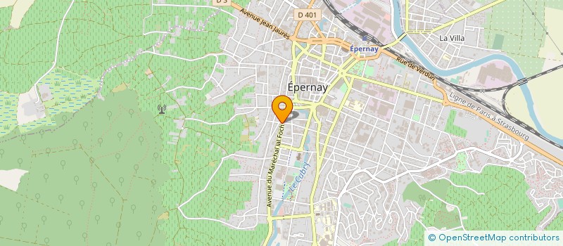 localisation de l'entreprise LA SAINT GONDINE  EPERNAY