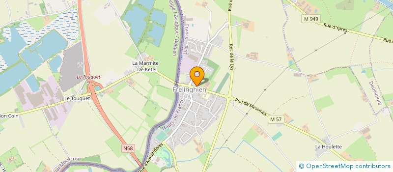 localisation de l'entreprise LA SAINT HUBERT  HOUPLINES