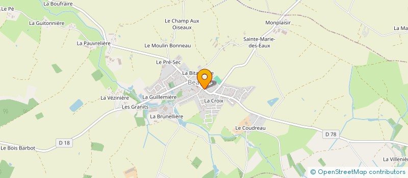 localisation de l'entreprise LA SAINT HUBERT DE BEAUFOU  BEAUFOU