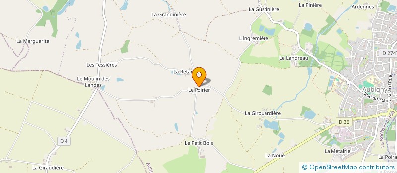 localisation de l'entreprise LA SAINT HUBERT DE NIEUL LE DOLENT à NIEUL-LE-DOLENT