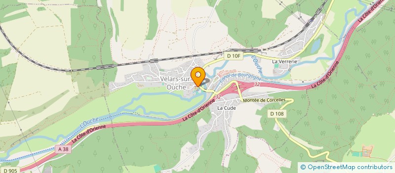 localisation de l'entreprise LA SAINT HUBERT DE VELARS SUR OUCHE  VELARS-SUR-OUCHE