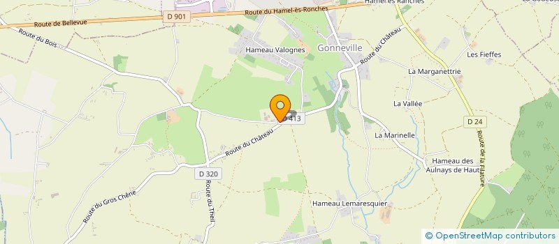 localisation de l'entreprise LA SAINT-HUBERT DU BOCAGE  GONNEVILLE-LE THEIL