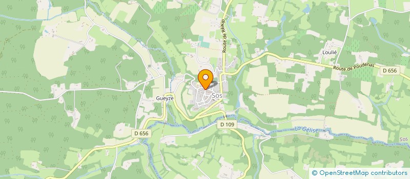 localisation de l'entreprise LA SAINT HUBERT MEYLANAISE  SOS