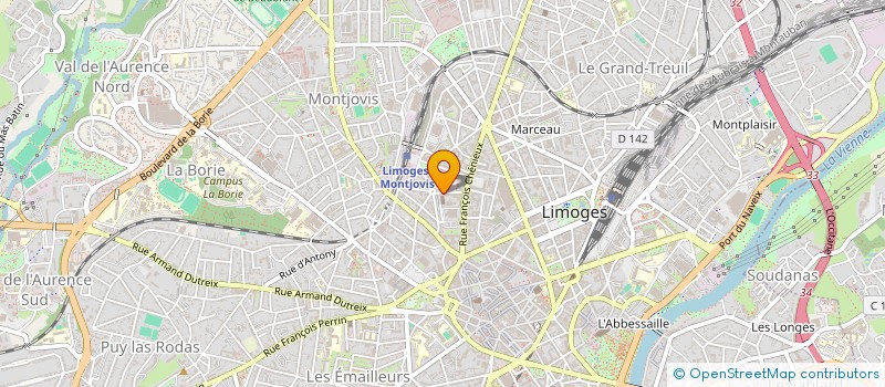 localisation de l'entreprise LA SAINT LOUIS DE GONZAGUE à LIMOGES
