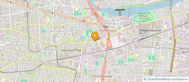 localisation de l'entreprise LA SAINTE  VILLEURBANNE
