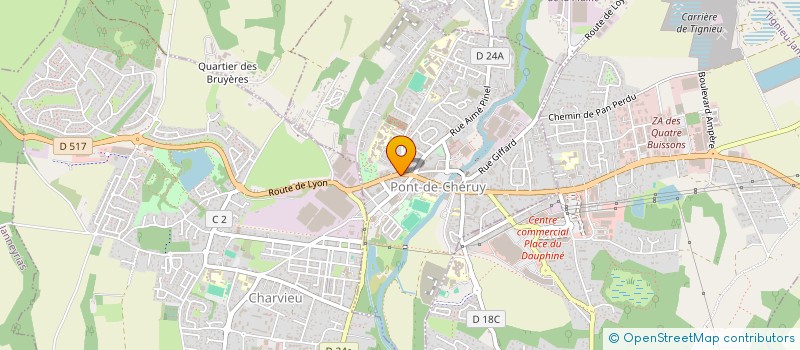 localisation de l'entreprise LA SAINTE AGATHE DE TIGNIEU  PONT-DE-CHERUY