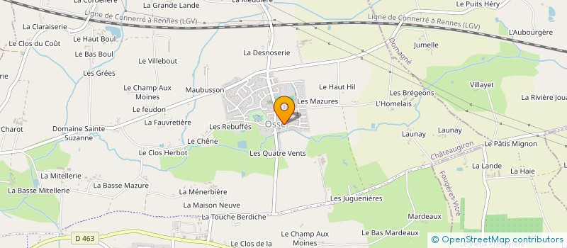 localisation de l'entreprise LA SAINTE AUBINOISE  CHATEAUGIRON