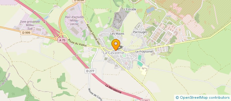 localisation de l'entreprise LA SAINTE EULALIENNE  LA CAVALERIE