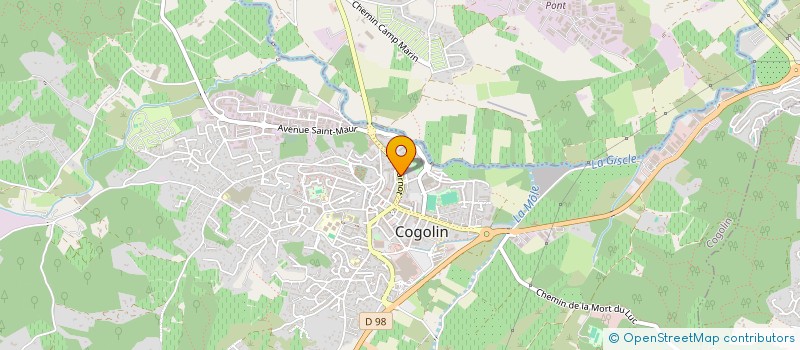 localisation de l'entreprise LA SAINTE FAMILLE à COGOLIN
