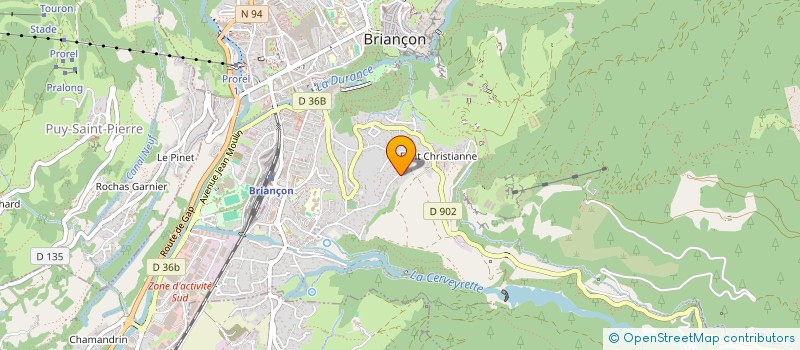 localisation de l'entreprise LA SAINTE HUBERT BRIANCONNAISE  BRIANCON