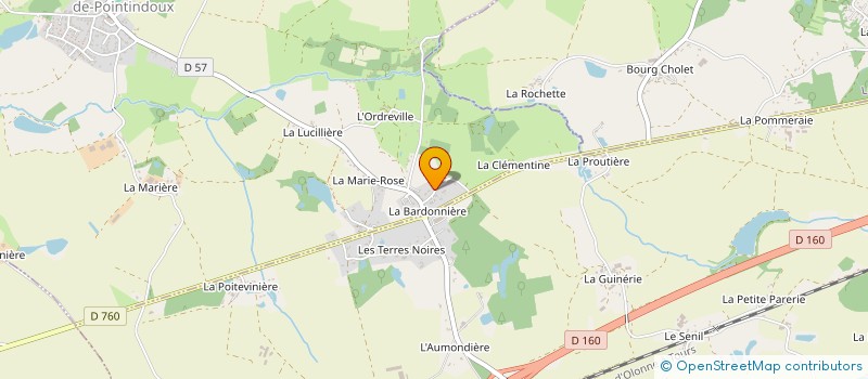 localisation de l'entreprise LA SAINTE MARIE  SAINT-GEORGES-DE-POINTINDOUX