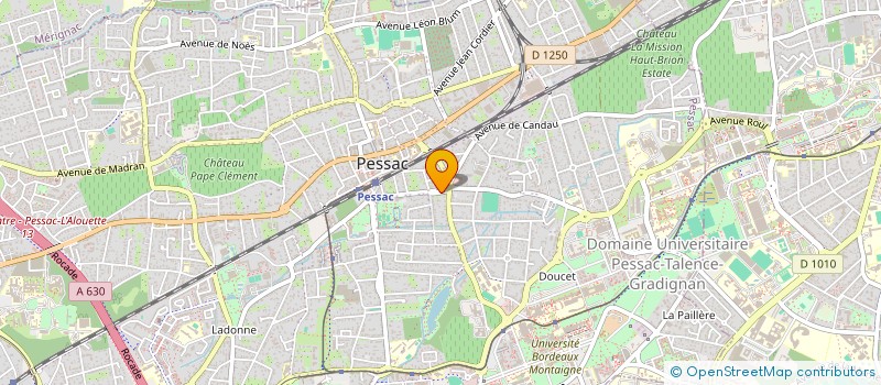 localisation de l'entreprise LA SAINTE SANDRINE  PESSAC