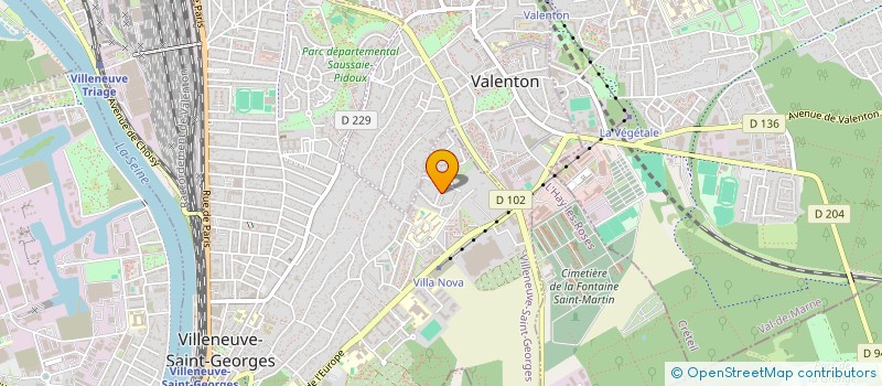localisation de l'entreprise LA SAINTE TRINITE à VILLENEUVE-SAINT-GEORGES
